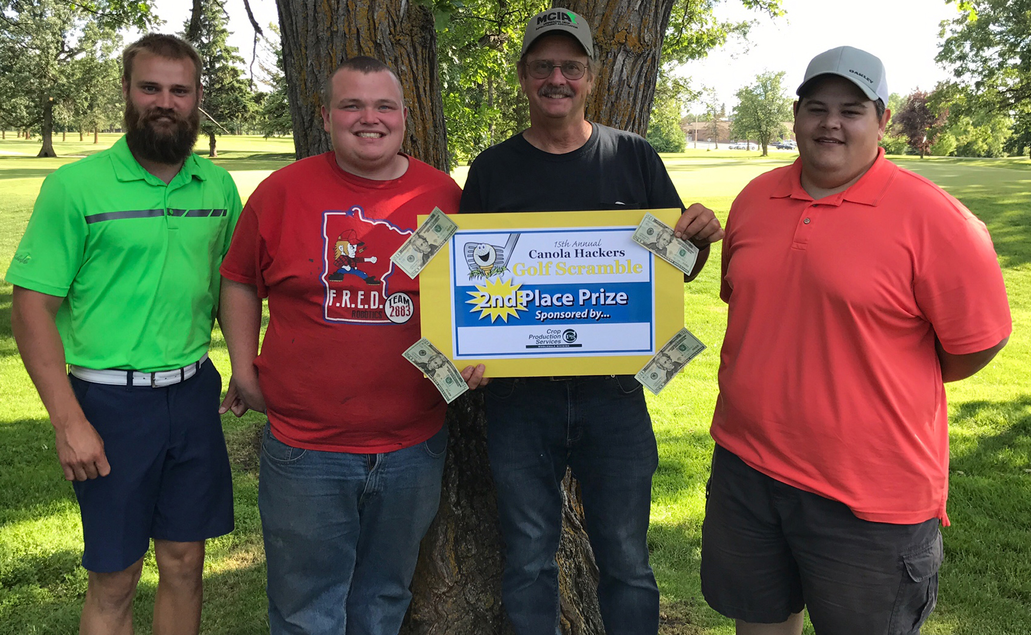 Golf Scramble 2017 2nd place