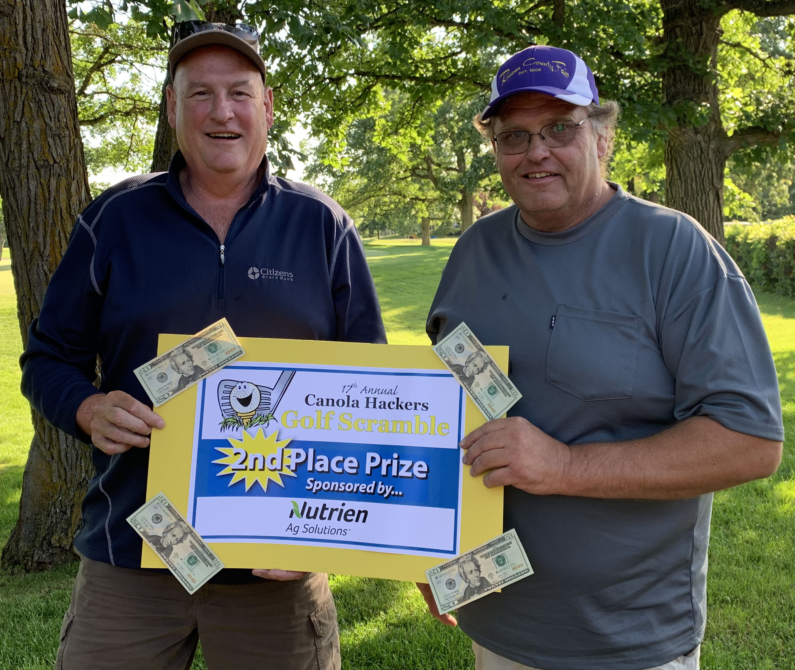 Golf Scramble 2019 2nd place